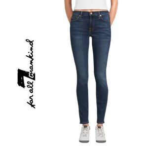 7 For All Mankind Women's Dark Wash Skinny Jeans